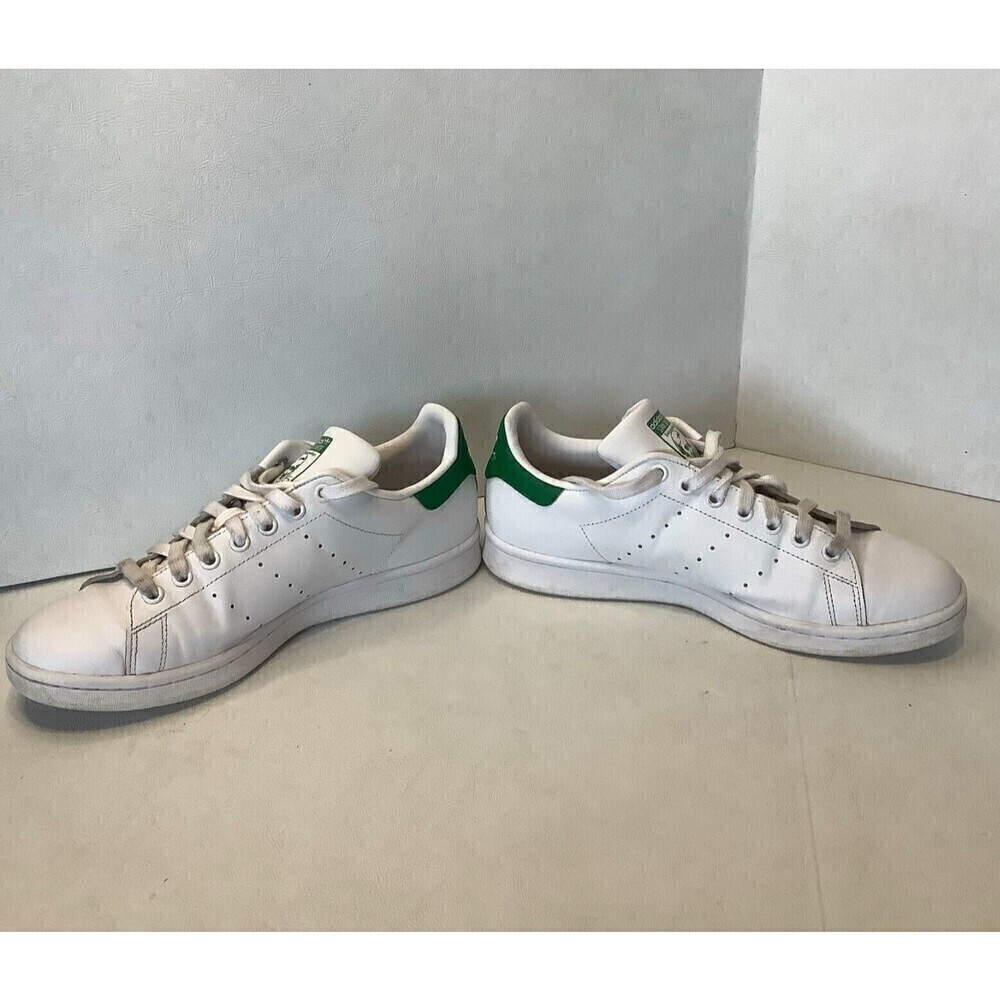 Women's Adidas Stan Smith White/Green Athletic Shoes Lace Up Size 9 APC011001 - Picture 4 of 12